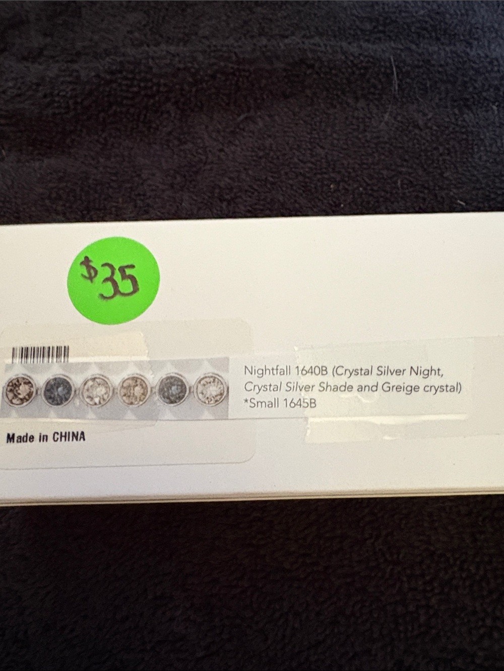 Touchstone Crystal Silver-Gray Bezel Tennis Bracelet - Picture 2 of 2